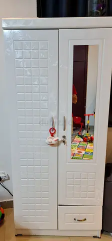 White colour 2 Door wardrobe for urgent sale