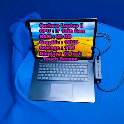 Surface Laptop 3 - Core i7 - 32 GB RAM - 1TB SSD - 15Inch - TouchScreen