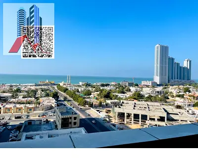 Spacious 1 Bedroom Apartment with Sea View in Ajman One Tower.
