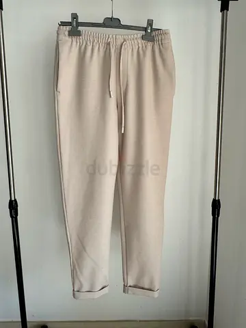 Zara Men Beige  White Pants Size S