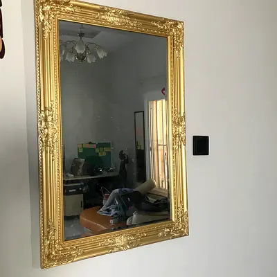 Gold Wall Mirror - Classic Decorative Frame