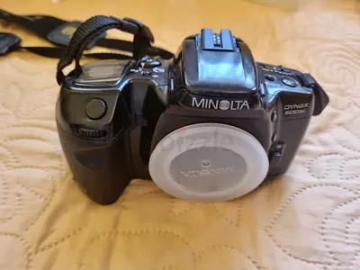 Vintage Minolta and Canon Camera with leather Case