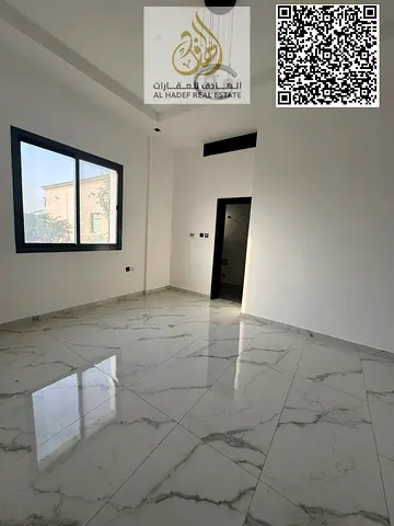 Luxury apartment in Al Aaliyah Two bedrooms and a living room with a distinctive design Directly on Mohammed Bin Zayed Road Spacious area suitable for
