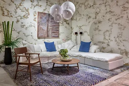 Cloud feather filled Luscious sofa and footstool