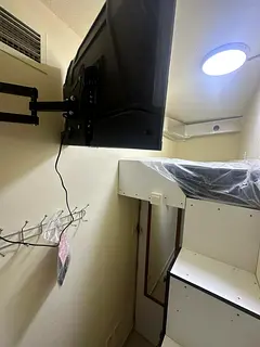 Available single loft partition with smart tv and fridge in warqaa 1