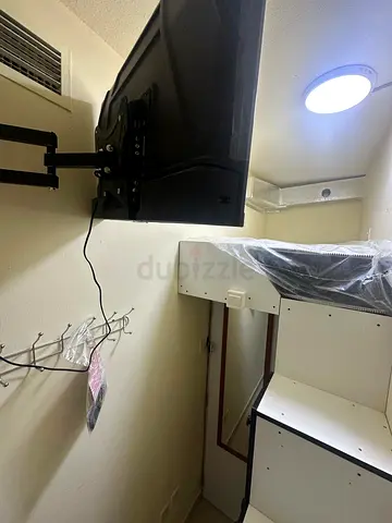 Available single loft partition with smart tv and fridge in warqaa 1