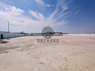 Premium open yard | 33,000 sqft | Fully contracted | Prime location | Easy access | Rent AED 520K per year.