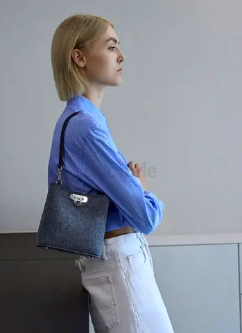 CHARLES AND KEITH Denim Shoulder Bag Arwen Collection