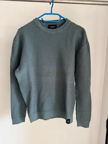 Pull  Bear Men Green Crewneck Size M - FIX PRICE