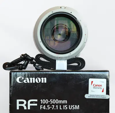 Canon RF 100-500mm f4.5-7.1 L IS USM Lens - LNIB