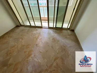Largest apartment with 3 bedrooms and a living room in the Al Taawun area, with 2 balconies (free g