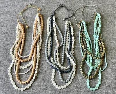 Multi-layered (beads  discs) Necklaces for Sale