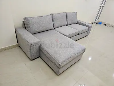 Ikea kivik L shape sofa Gray Excellent Condition