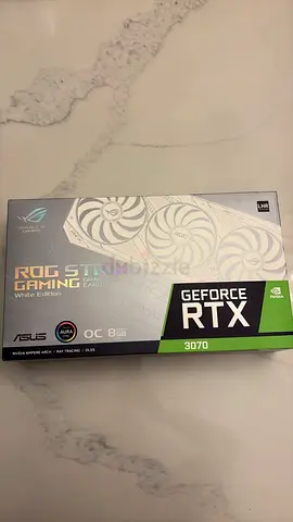 ASUS ROG Strix GeForce RTX 3070 White Edition OC 8GB GPU - Brand Boxed