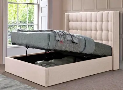 Brand New Luxury King Size Bed with Hydraulic Storage - Fully Custom Made - UAE Sharjah Made