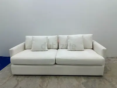 Excellent condition cratebarrel three seater sofa