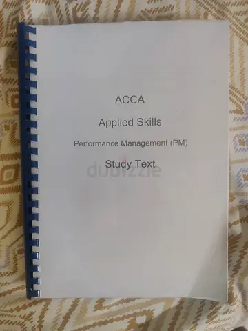 ACCA Applied Skills Performance Management (PM) Study Text