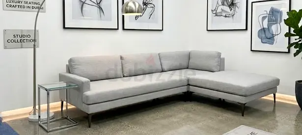 West elm gray color andes lshape sofa