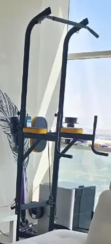 Heavy-Duty Steel, Multi-Function Home Gym Station for Dips, Pull-Ups, Push-Ups, Adjustable