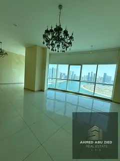 The Luxuriest 3bhk sea view - maid room - 4 bathroom- free ac ,gym , pool - parking - for annual ren