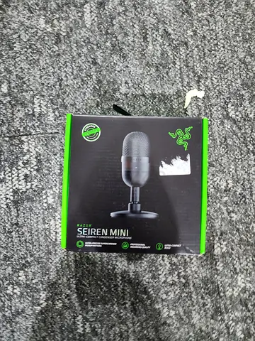 Razer Seiren Mini USB Microphone - Compact Condenser Mic (Like New)