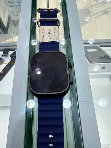 Used Apple Watch Ultra2 with blue silicone strap