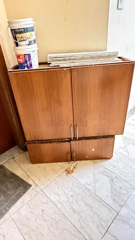 Used Wooden Wall Cabinet / Small Storage Cupboard - Good for Entryway or Bathroom