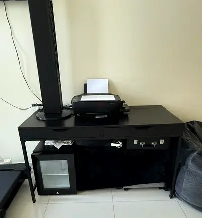 Ikea black desk