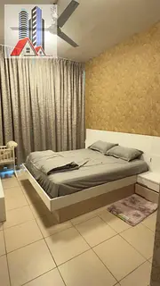 2 BHK for rent in Ajman One Towers with Parking.....