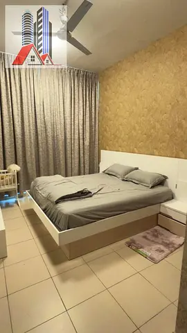 2 BHK for rent in Ajman One Towers with Parking.....