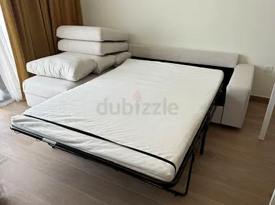 Ikea vimle L shape sofa bed Beige