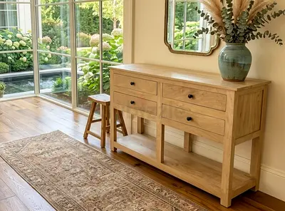 Mango wood Mindi Console 4 drawers