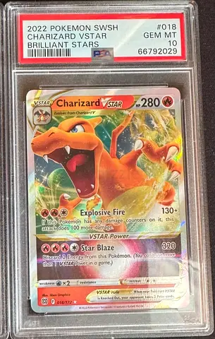 Pokemon Brilliant Stars Charizard PSA 10