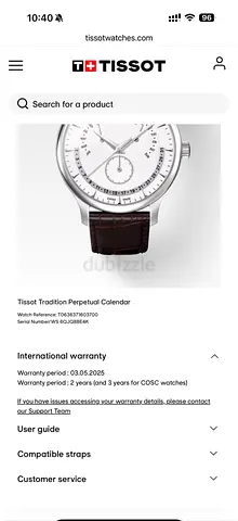 Tissot Pertlpetual Calendar Watch