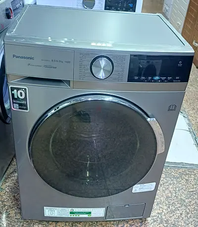 Panasonic latest model washer and dryer for sell 8kg wash 6kg dryer good working
