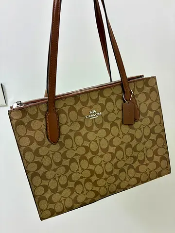 Coach Signature Canvas Tote Bag - Brown
