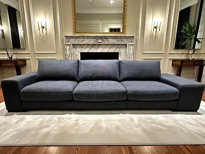 Natuzzi Sofa Grey 3 Seater