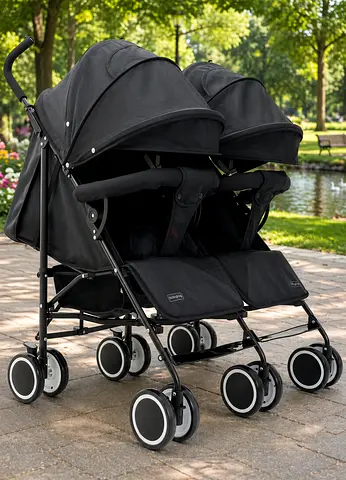 Baby twin stroller