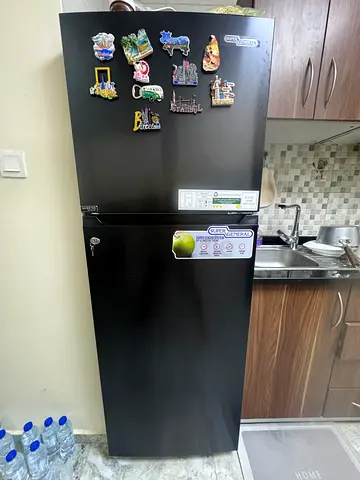 Black Single Door Refrigerator - Good Condition