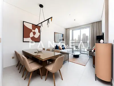 Full Burj Khalifa View | Furnished | Maids Room