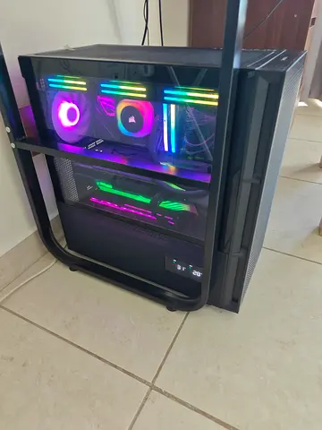 High-end RGB Gaming Desktop PC in Open-Air Case (i7, RTX, 32GB RAM), 4070 TI