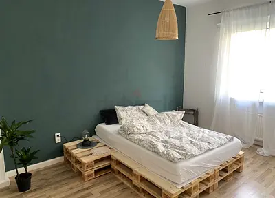 Handmade Wooden Pallet Bed