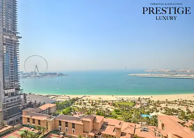 Furnished | High Floor | Sea and Dubai Eye View
