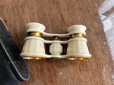 Antique Brass Binoculars Miniature