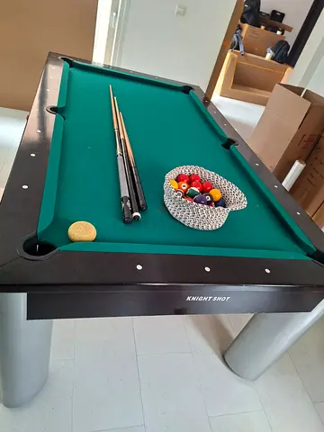 Knight shot 7 feet Marble top base billirds table is for sale