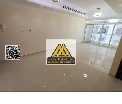 3-bedroom apartment with living room in Al Rawda 2, Ajman, master room, 3 bathrooms, balcony, smart entry, security, Sheikh Maktoum Bin Rashid Street,