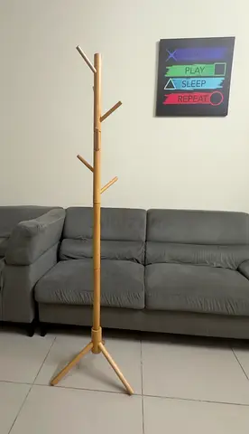 Wooden Coat  Bag Stand – Space Saving | Excellent Condition