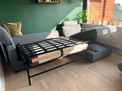 Ikea vimle L shape sofa bed with mattress