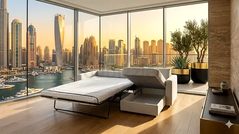 Ikea vimle L shape sofa under storage bed with mattress