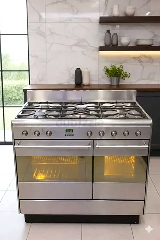 SMEG 2in1 TOP Gass Dual Oven Electric Cooking Range 90x60 CM